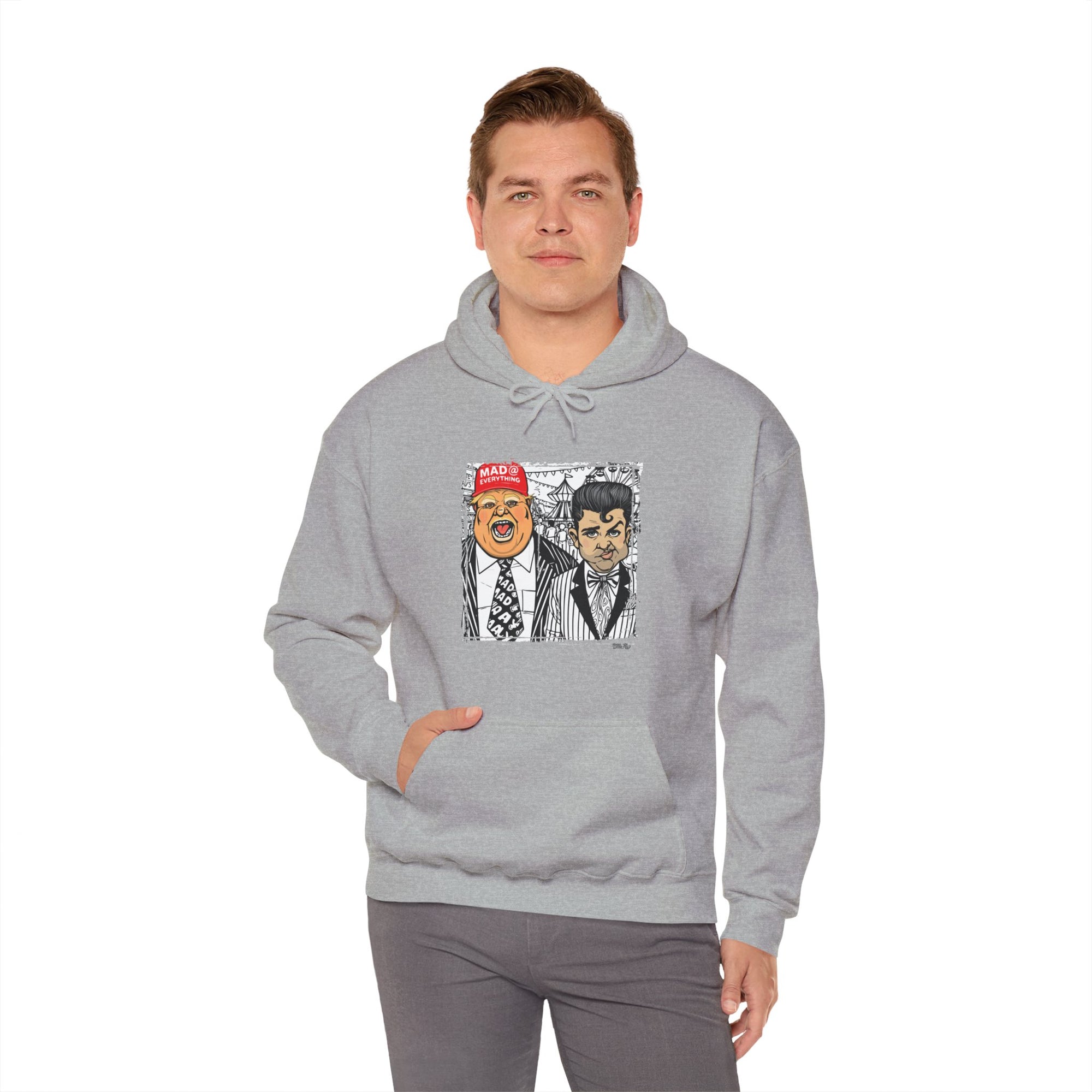 Mad At Everything - Unisex Heavy Blend™ Graphic Hooded Sweatshirt